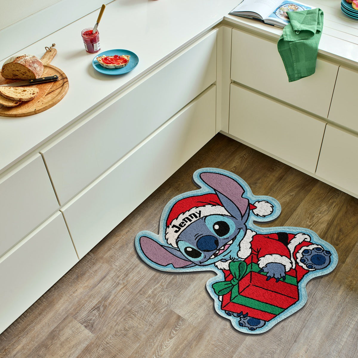 Merry Stitchmas - Personalized Ohana Non-Slip Tufted Rug