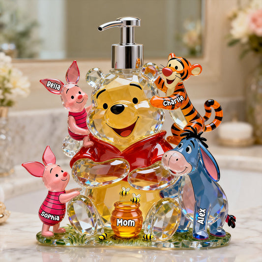 Mama Bear - Personalized Yellow Bear Pump Dispenser