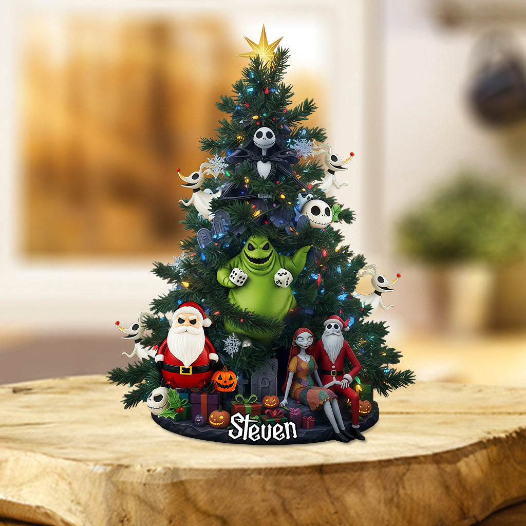 Spooky Christmas - Personalized Nightmare Custom Shaped Acrylic Plaque