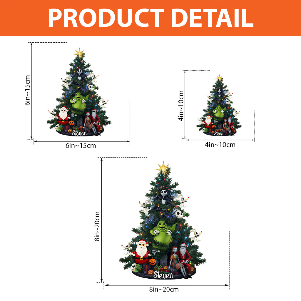 Spooky Christmas - Personalized Nightmare Custom Shaped Acrylic Plaque