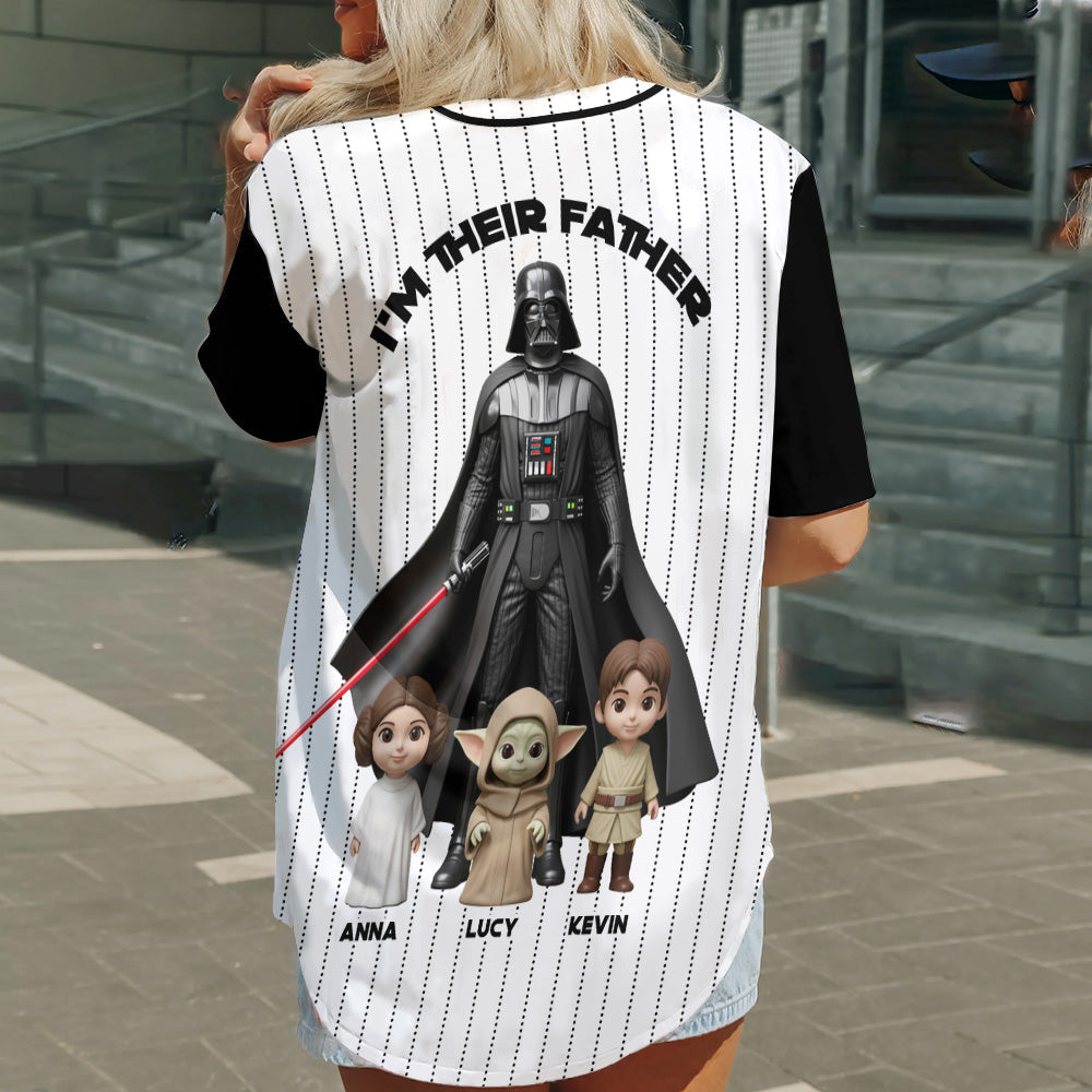 Their Father - Personalized The Force Baseball Jersey