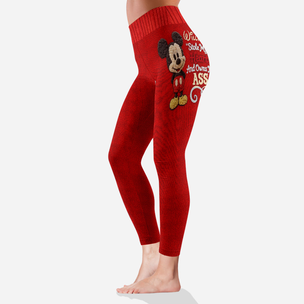 You Stole My Heart - Personalized Mouse Leggings