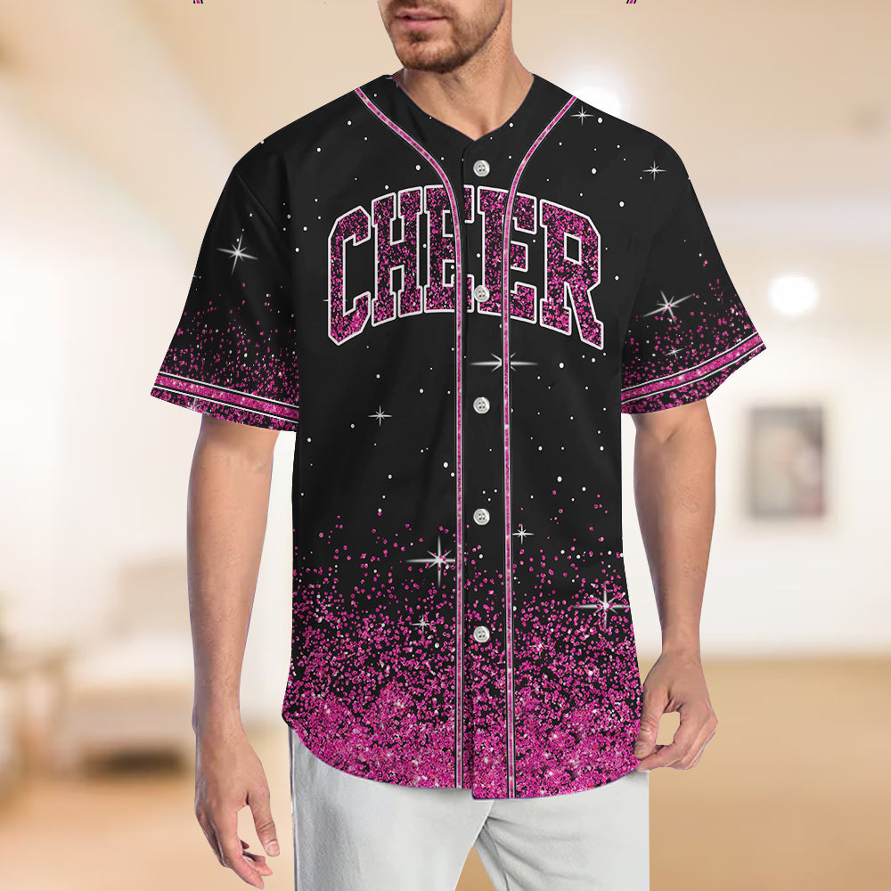Magical Glitters - Personalized Mouse Baseball Jersey