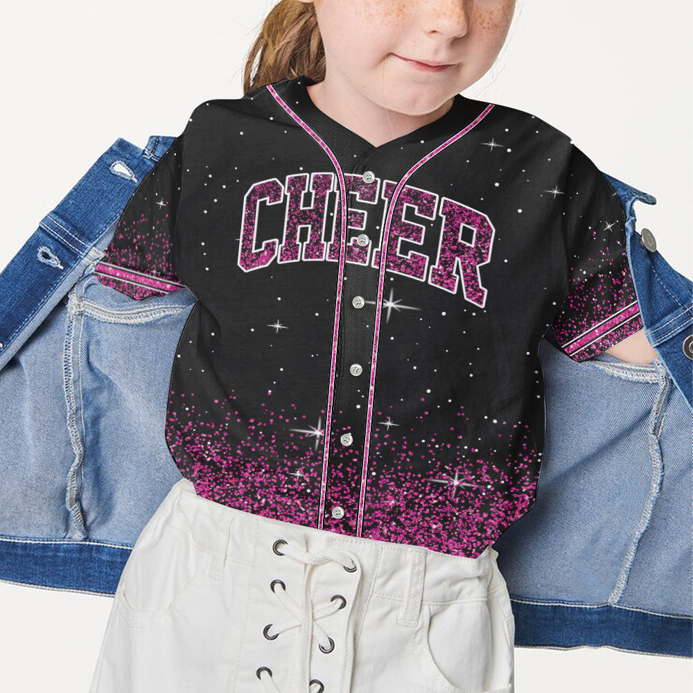 Magical Glitters - Personalized Mouse Baseball Jersey