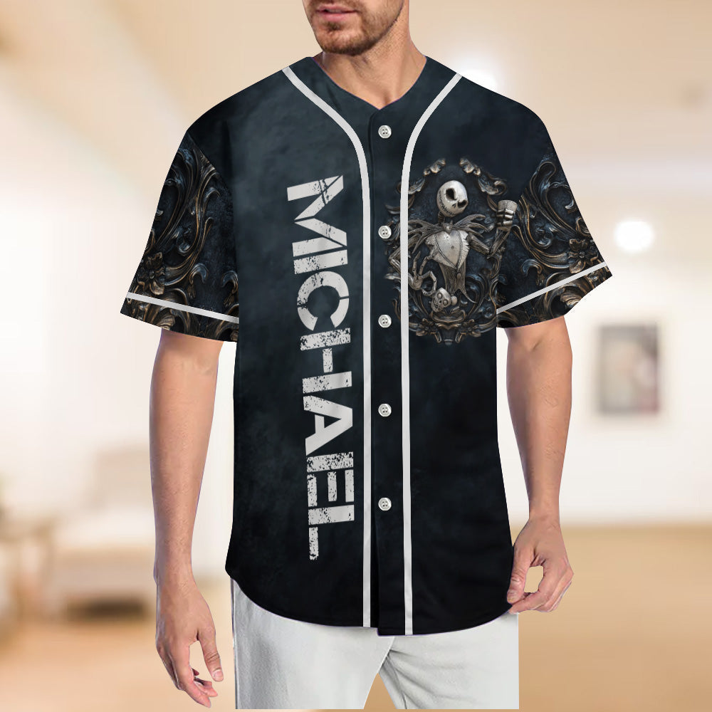 Black King - Personalized Nightmare Baseball Jersey