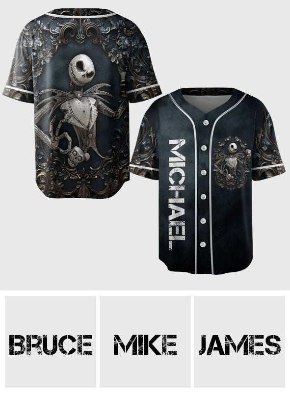 Black King - Personalized Nightmare Baseball Jersey