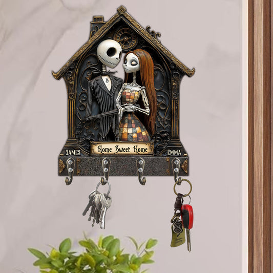 Home Sweet Home - Personalized Nightmare Custom Shaped Key Rack