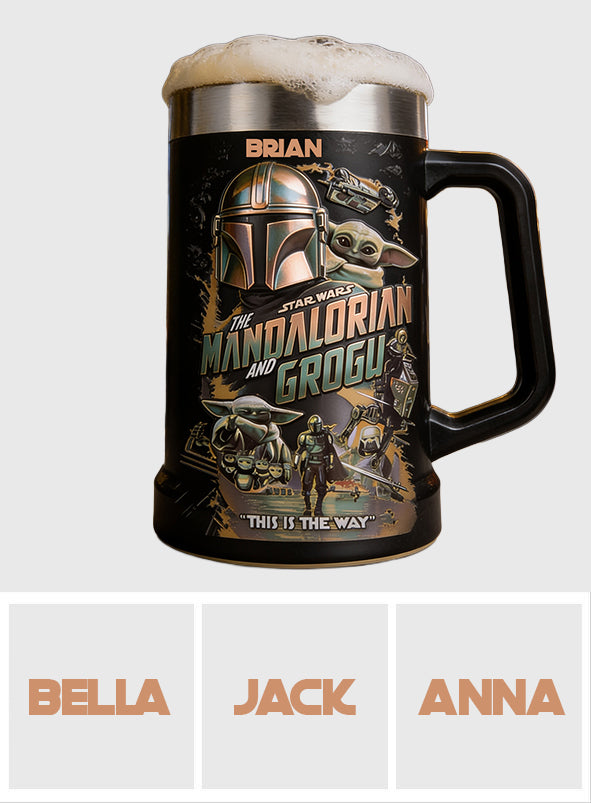 This Is The Way - Personalized The Force Beer Stein