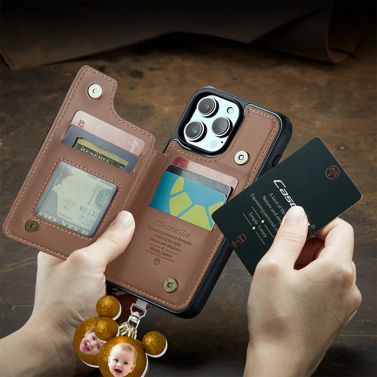 Blessed To Be Called Grandma - Personalized Mouse Phone Wallet With Charms