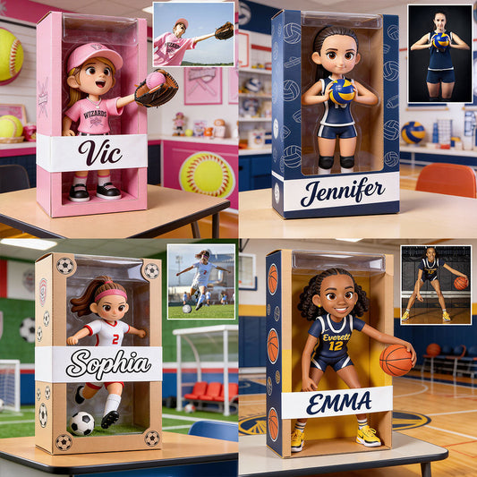Any Sport - Softball, Volleyball, Football, Basketball,... - Personalized Softball Custom Shaped Acrylic Plaque