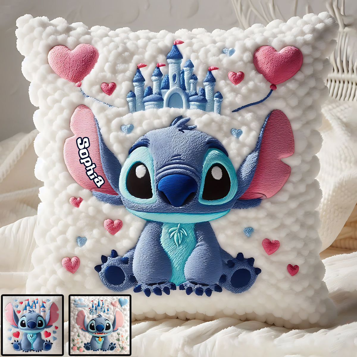 Magical Xmas - Personalized Mouse Throw Pillow