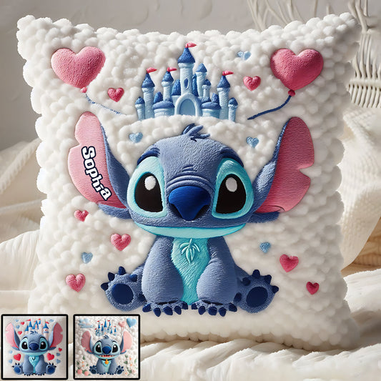 Magical Xmas - Personalized Mouse Throw Pillow