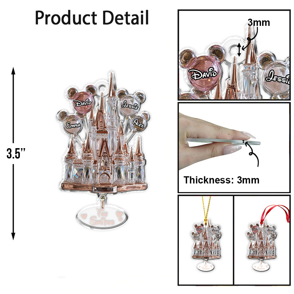 Magical Castle - Personalized Mouse Ornament