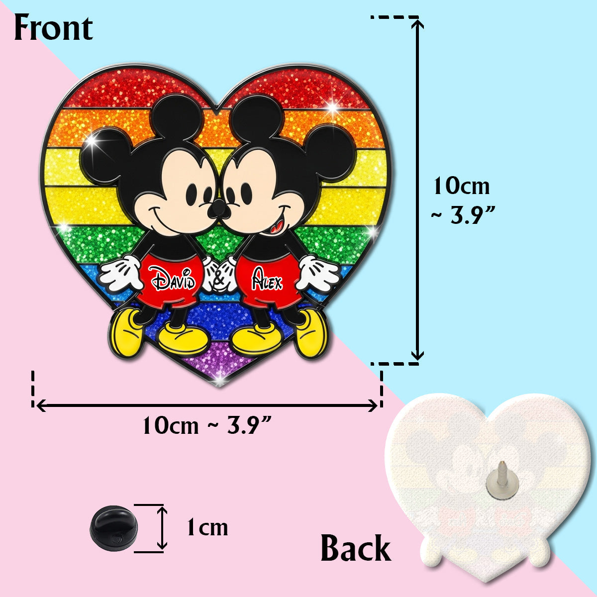 Love Is Love - Personalized LGBT Support Pin