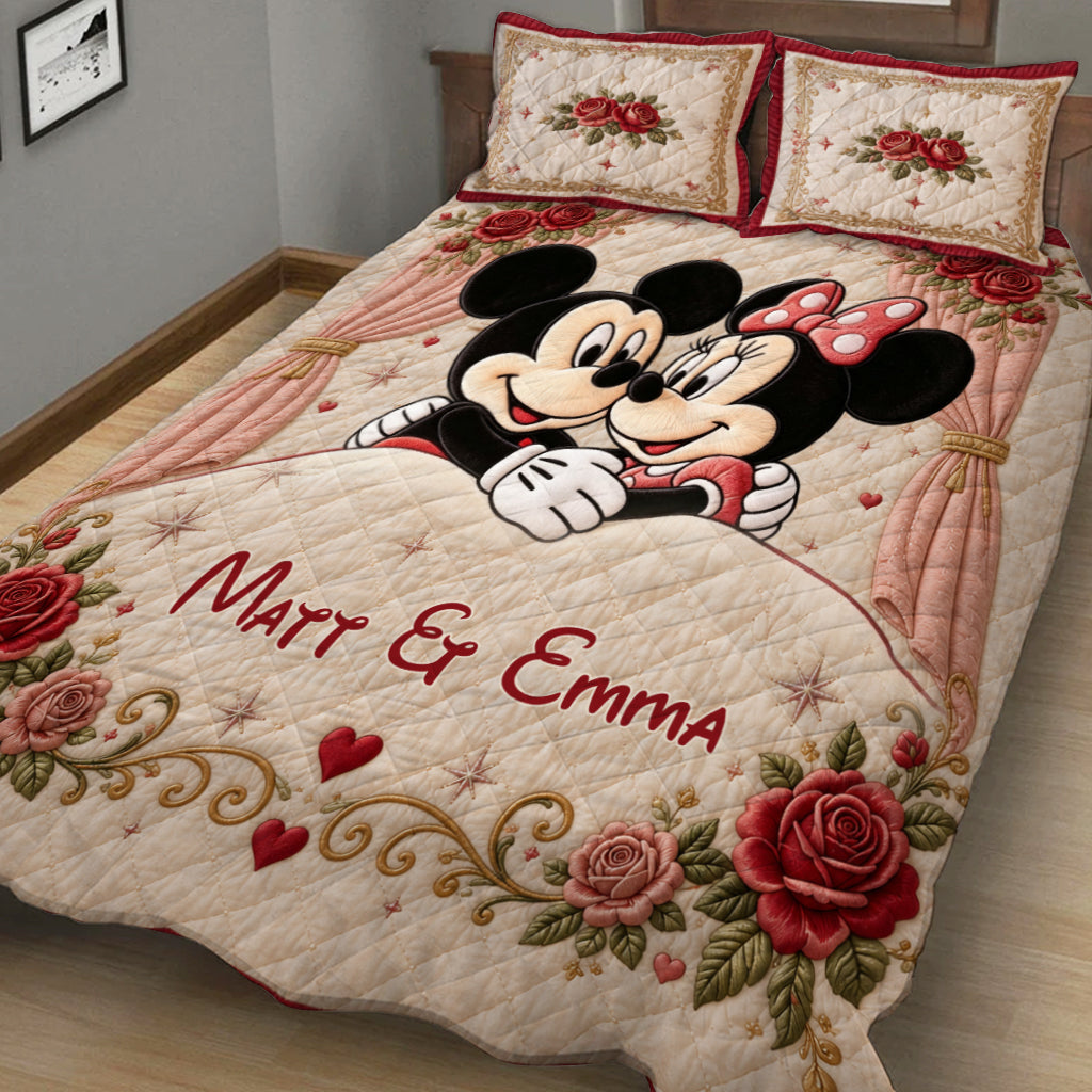 You & Me We Got This - Personalized Mouse Quilt Set