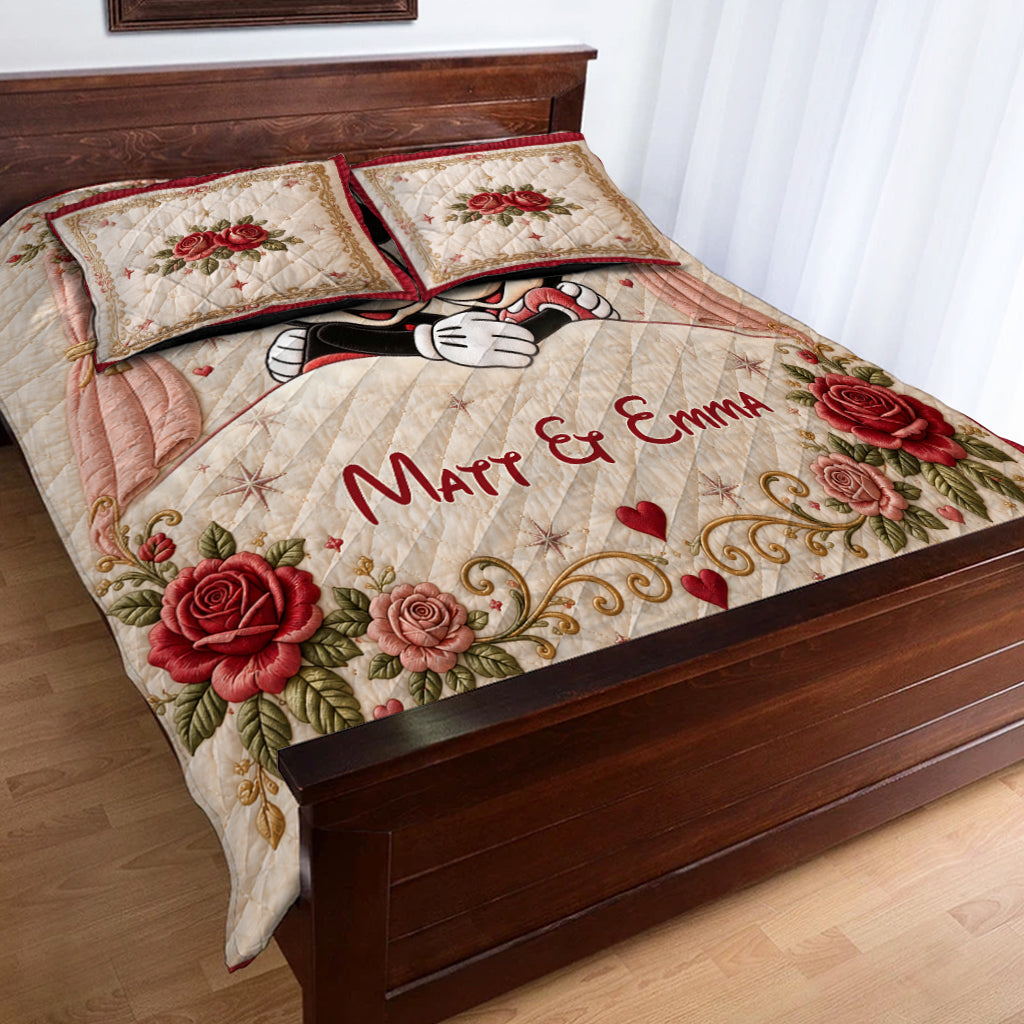 You & Me We Got This - Personalized Mouse Quilt Set