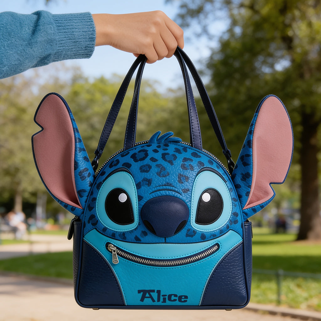 Blue Ailen - Personalized Ohana Custom Shape Tote Bag