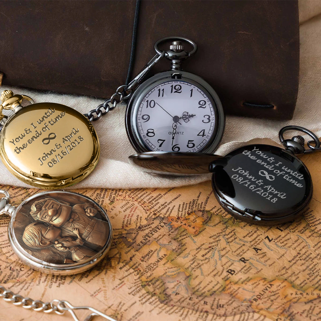 Until The End Of Time - Personalized Mouse Pocket Watch