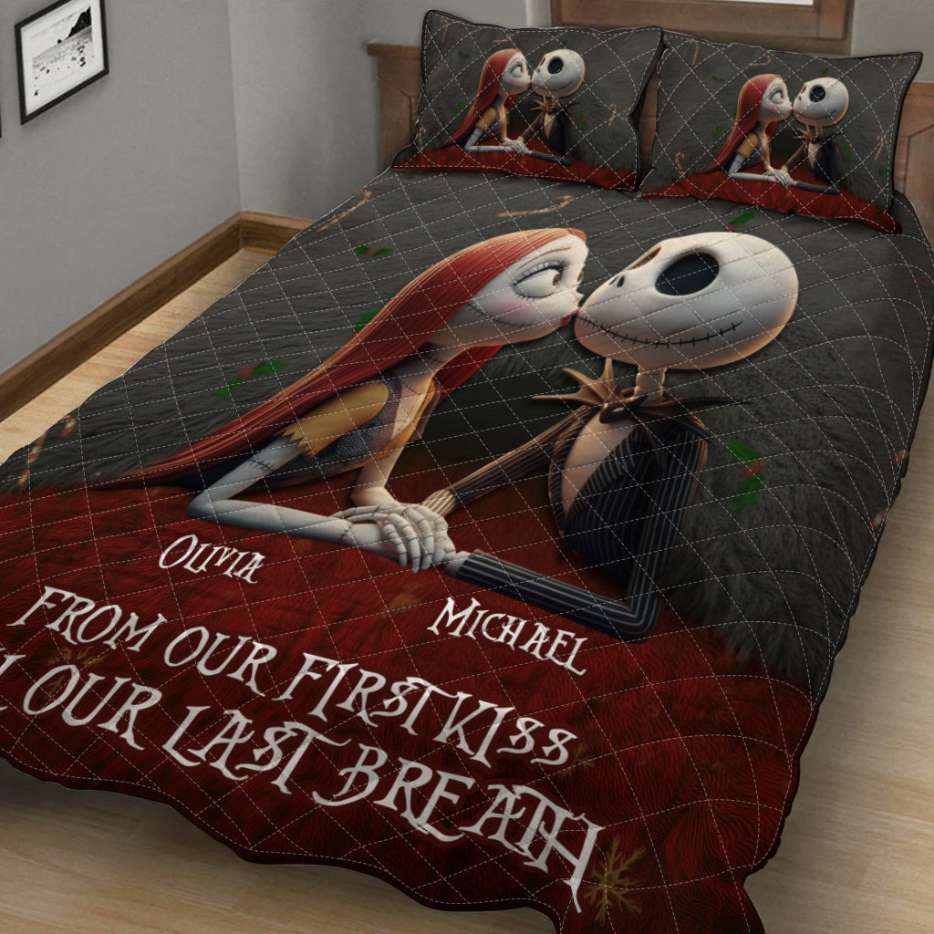 From Our First Kiss - Personalized Nightmare Quilt Set