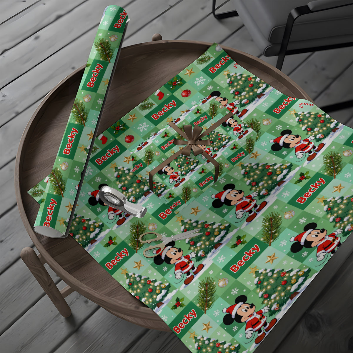 Magical Christmas - Personalized Mouse Wrapping Papers