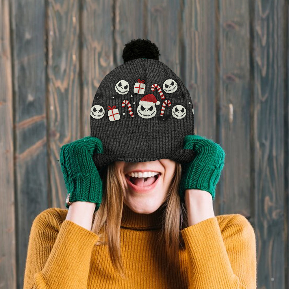 Nightmare Christmas - Personalized Nightmare Beanie Hat