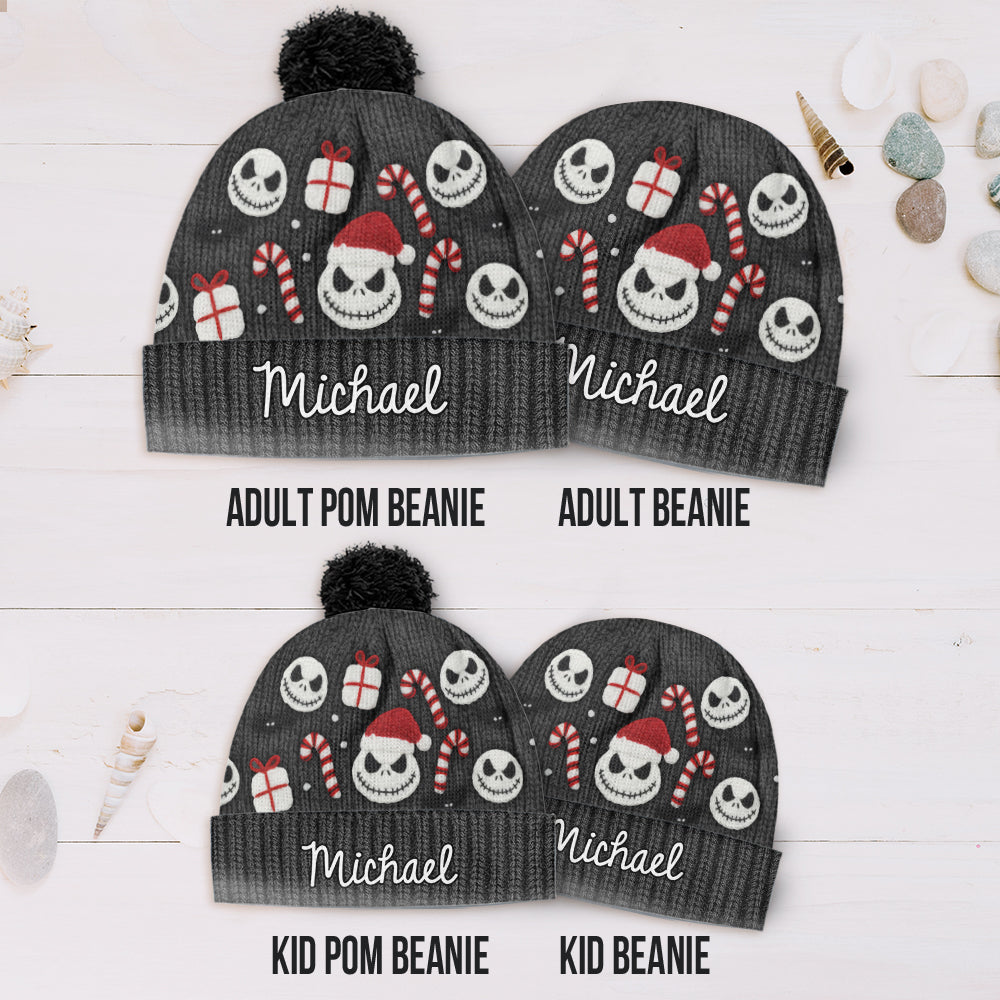 Nightmare Christmas - Personalized Nightmare Beanie Hat