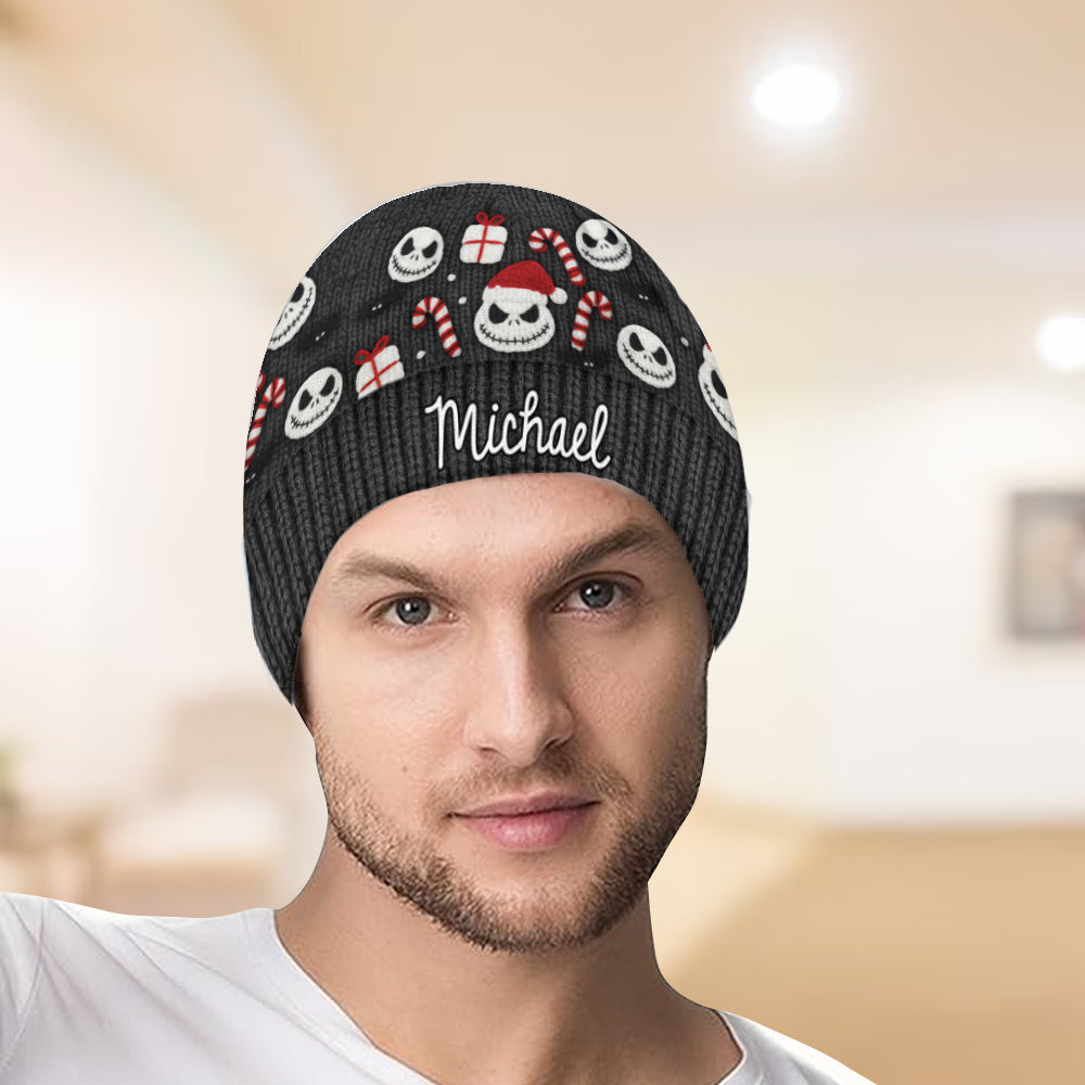 Nightmare Christmas - Personalized Nightmare Beanie Hat