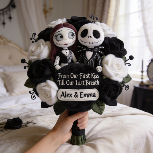 Till Death Do Us Part - Personalized Nightmare Premium Faux Fur Pillow