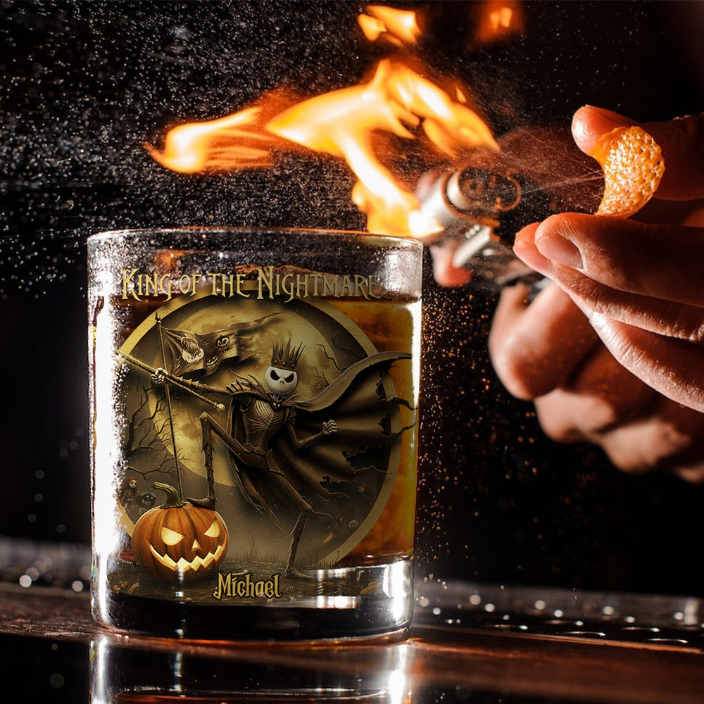 King of the Nightmare - Personalized Nightmare Whiskey Glass