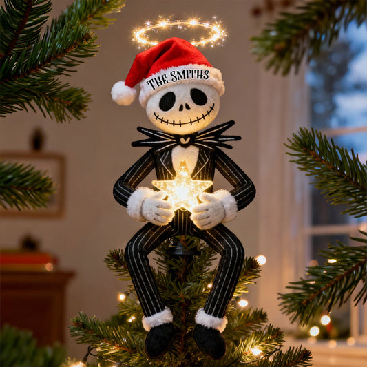 Before Christmas - Personalized Nightmare LED Light Tree Topper