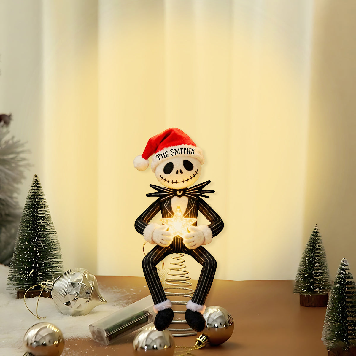 Before Christmas - Personalized Nightmare LED Light Tree Topper