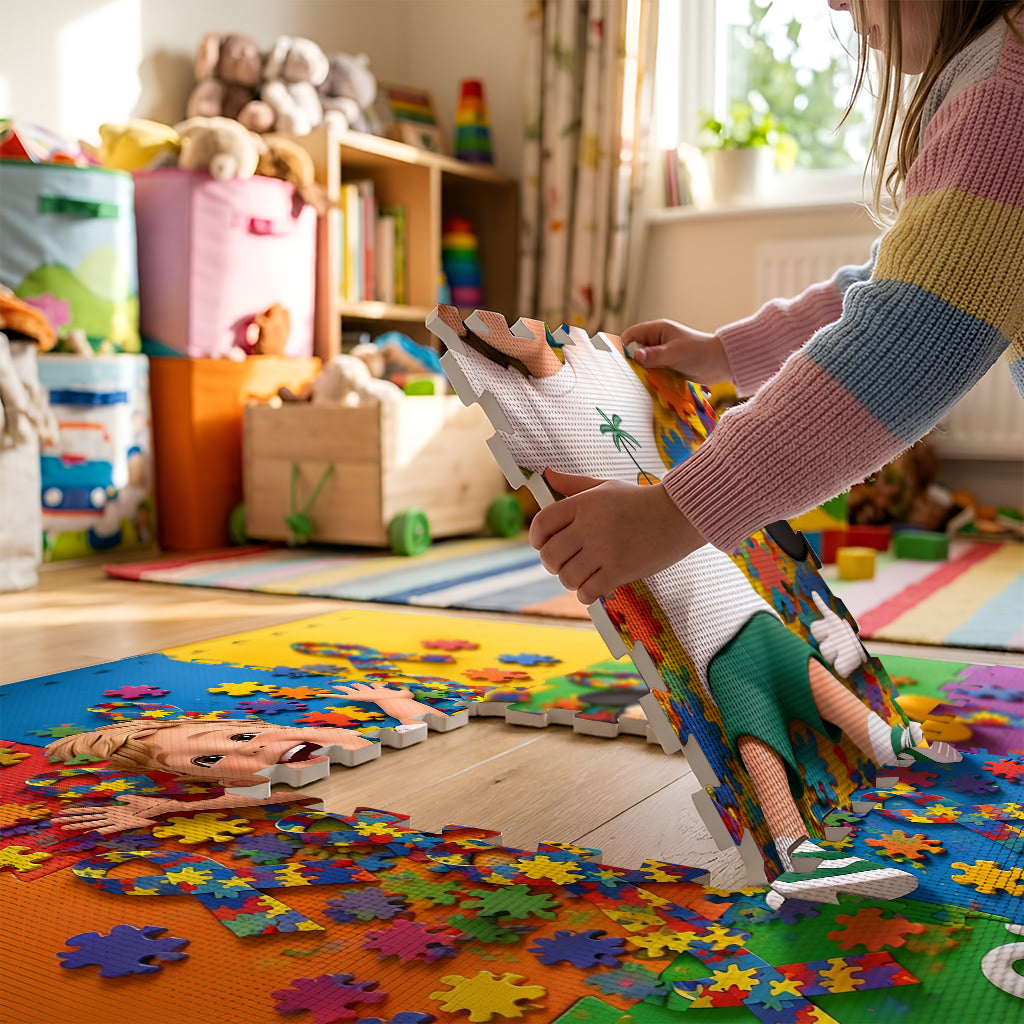It's OK To Be Different - Personalized Mouse Foam Puzzle Mat