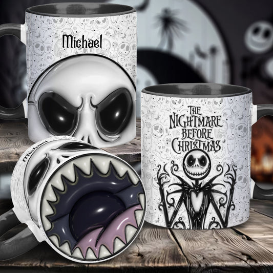Jack The Nightmare - Personalized Nightmare Bottom Printed Accent Mug