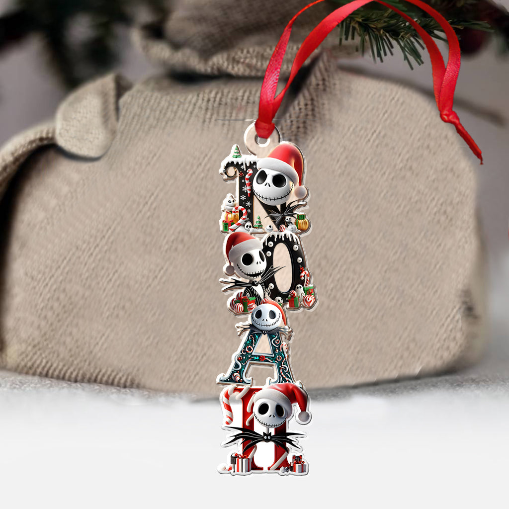 The Nightmare Name Letter - Personalized Nightmare Transparent Ornament