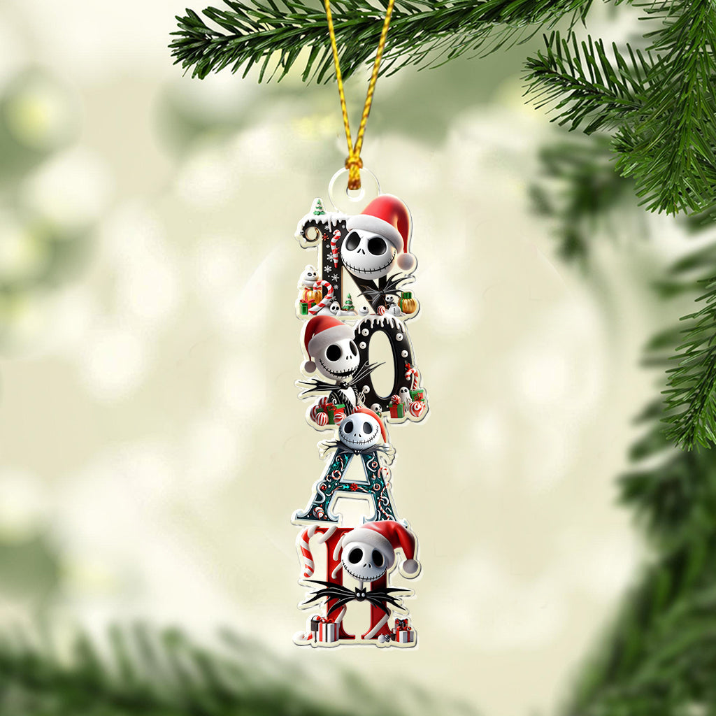 The Nightmare Name Letter - Personalized Nightmare Transparent Ornament