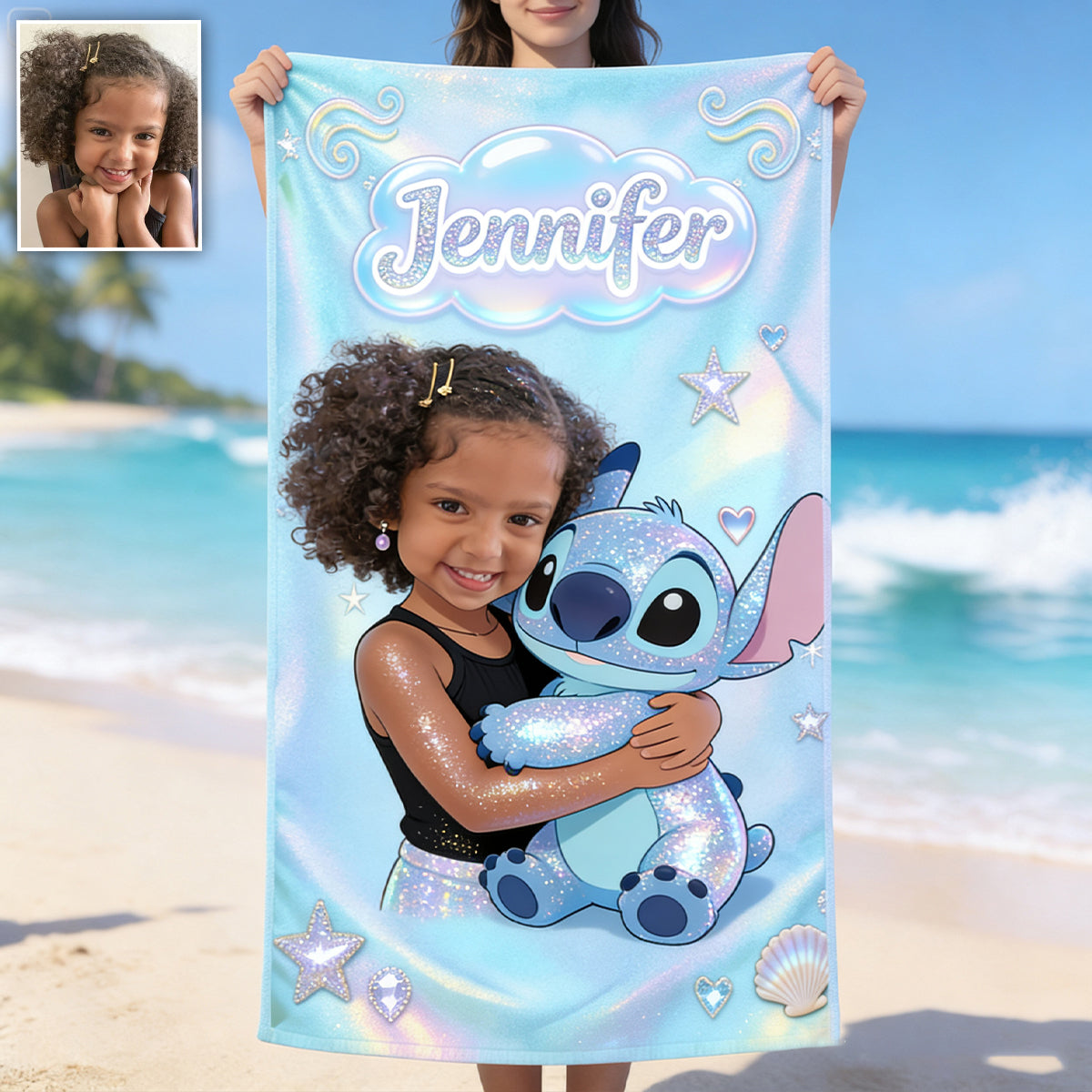 Cute Cartoon - Personalized Mouse Quick-dry Beach Towel/ Bath Towel