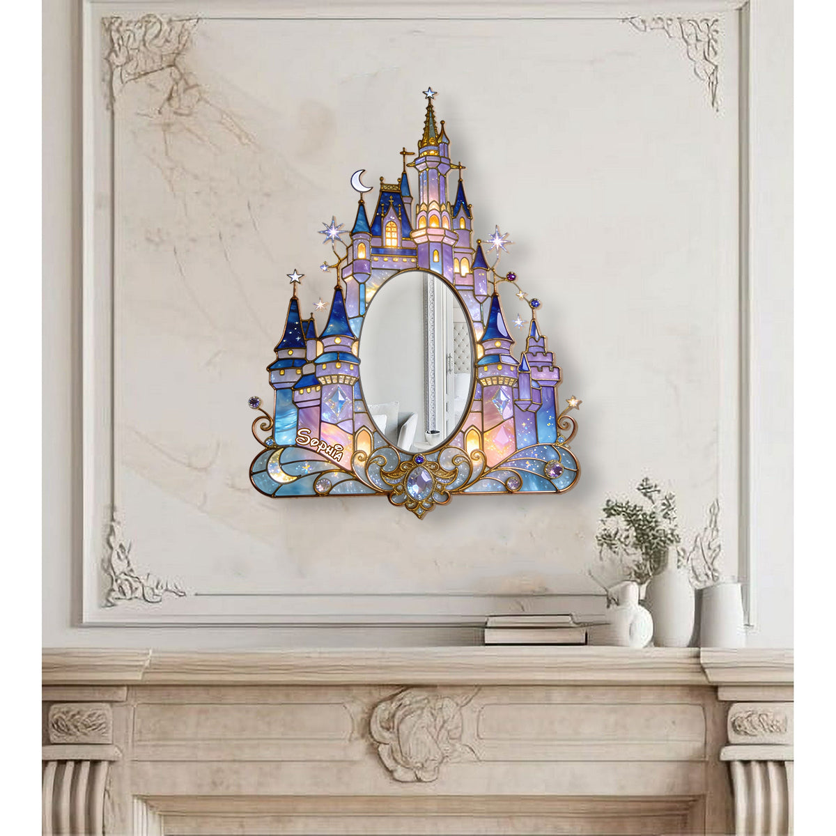 Magical Castle - Personalized Dream Trip Wall Hanging Mirror