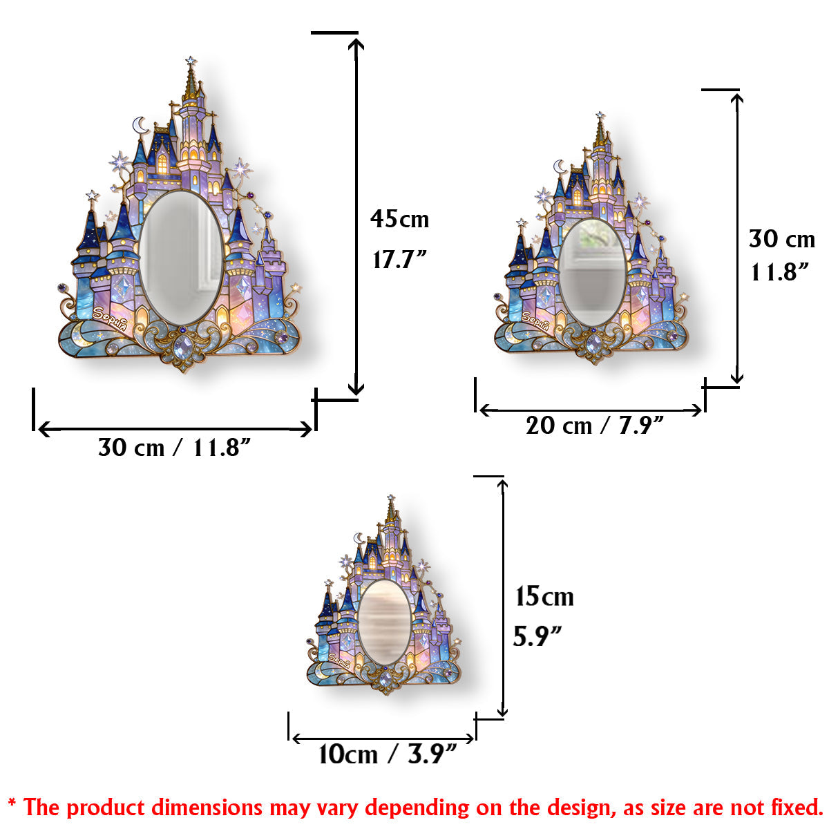 Magical Castle - Personalized Dream Trip Wall Hanging Mirror