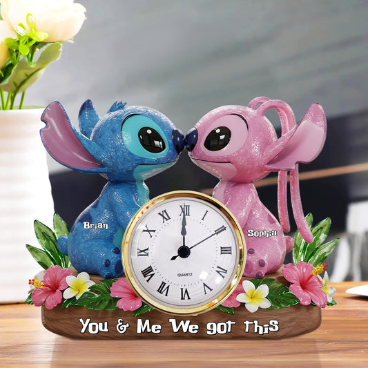 Ohana Time - Personalized Ohana Acrylic Clock Plaque