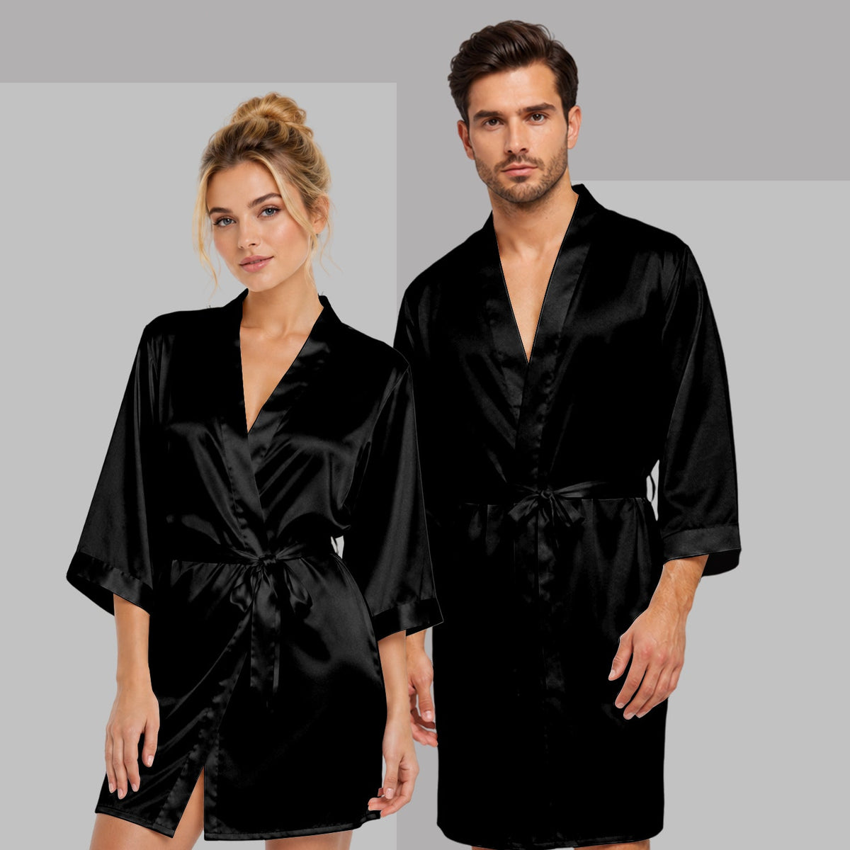 Till Death Do Us Part - Personalized Nightmare Satin Robe