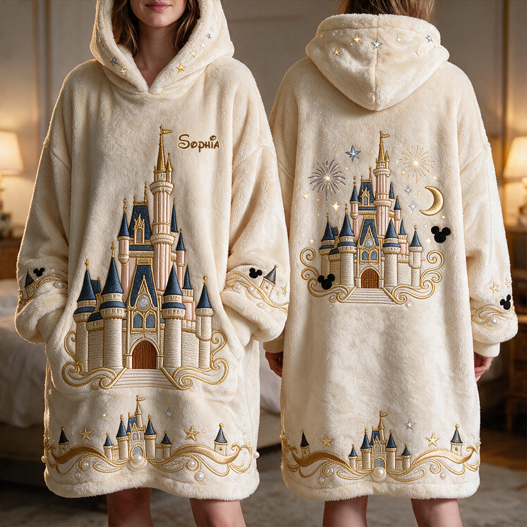 Magic Castle - Personalized Dream Trip Blanket Hoodie
