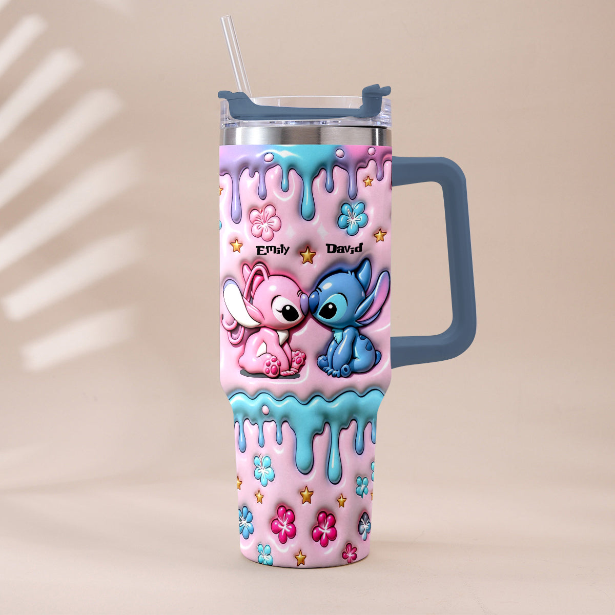 I'm Yours No Returns Or Refunds - Personalized Ohana Tumbler With Plush Charm