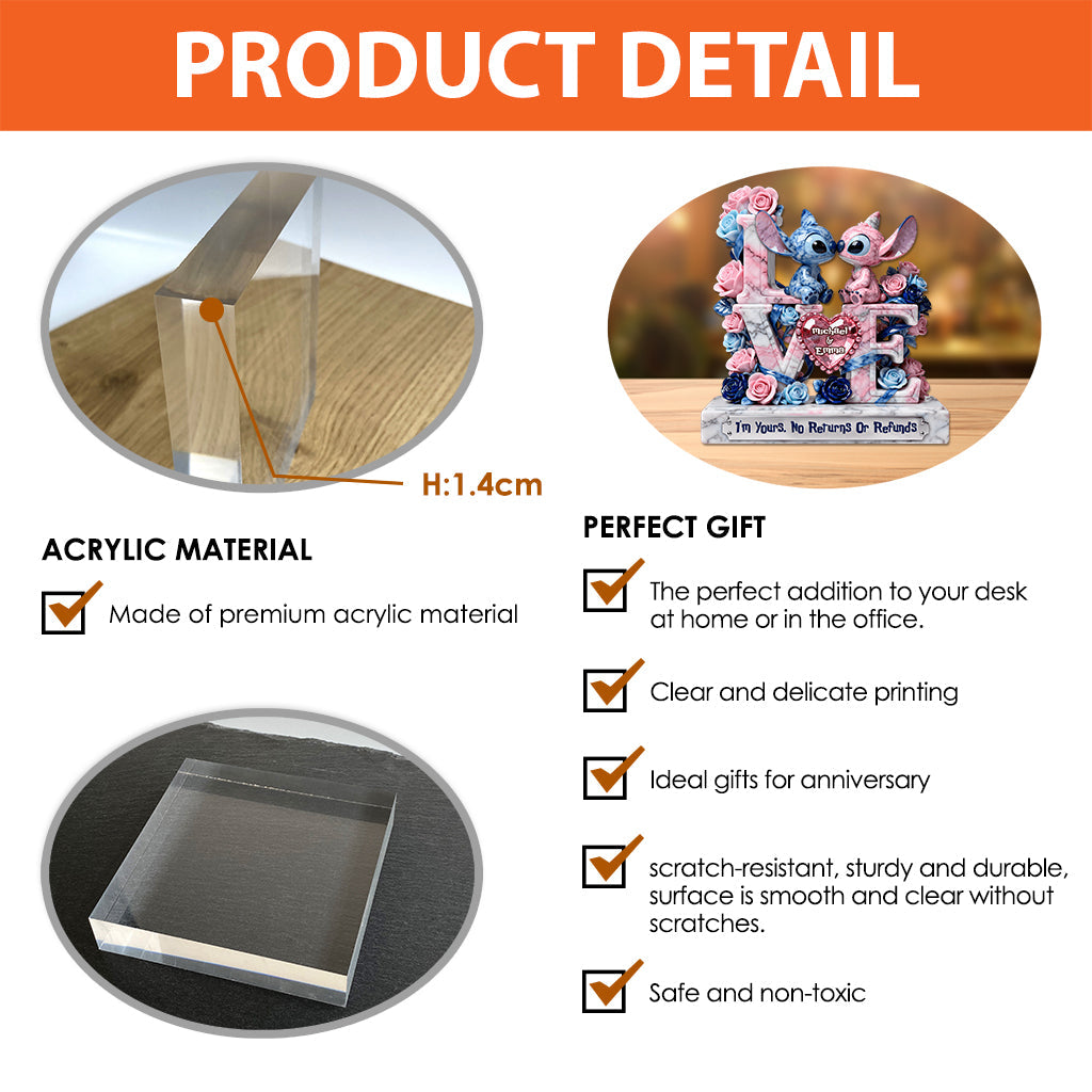 I'm Yours - Personalized Ohana Custom Shaped Acrylic Plaque