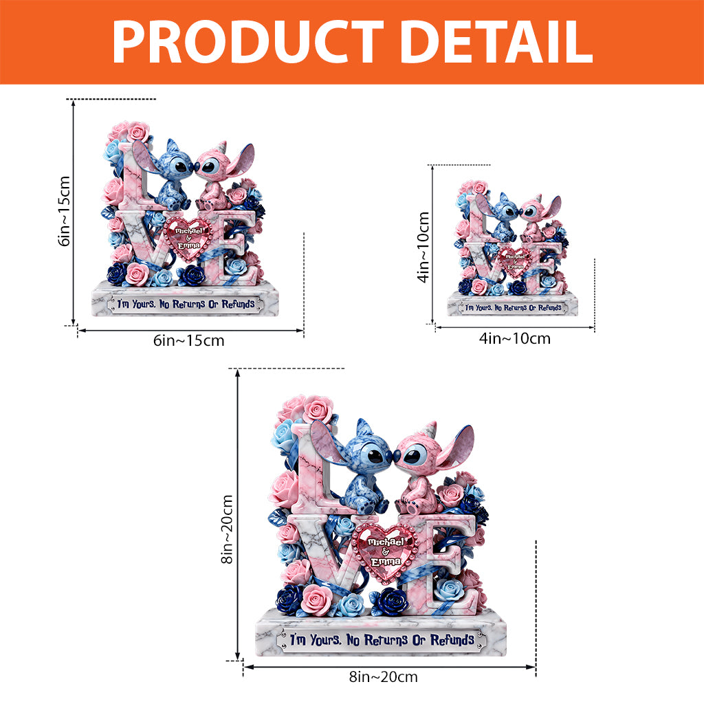 I'm Yours - Personalized Ohana Custom Shaped Acrylic Plaque