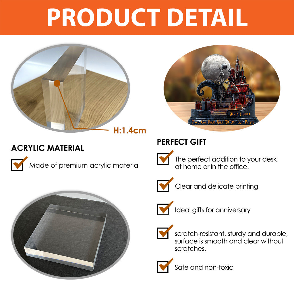 From Our First Kiss - Personalized Nightmare Custom Shaped Acrylic Plaque