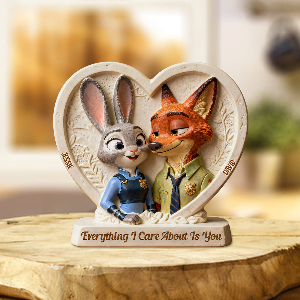 Everything I Care About Is You - Personalized Mouse Custom Shaped Acrylic Plaque