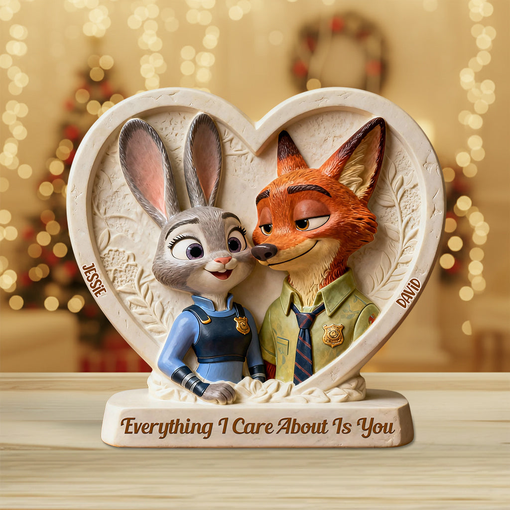 Everything I Care About Is You - Personalized Mouse Custom Shaped Acrylic Plaque