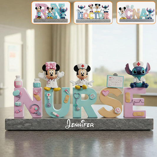 Nurse Life - Personalized Mouse Custom Shaped Acrylic Plaque