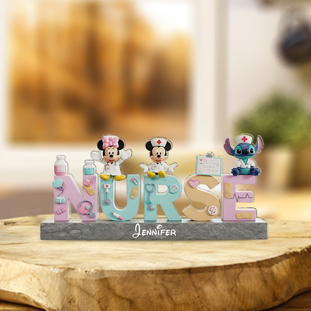 Nurse Life - Personalized Mouse Custom Shaped Acrylic Plaque