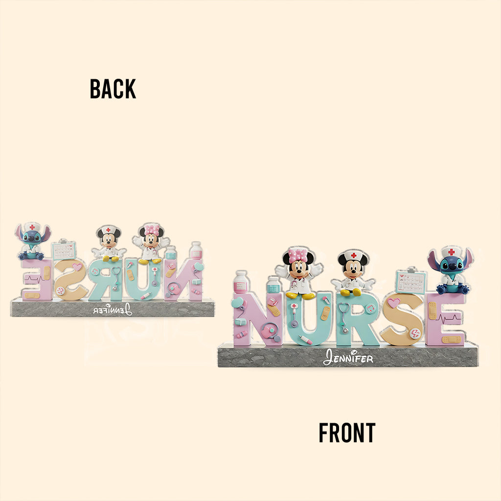 Nurse Life - Personalized Mouse Custom Shaped Acrylic Plaque